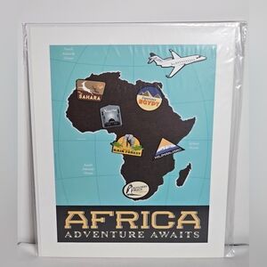 Gulfstream G280 Jet Art Print 11x14 Poster Aerospace 2014 Africa Adventure Await